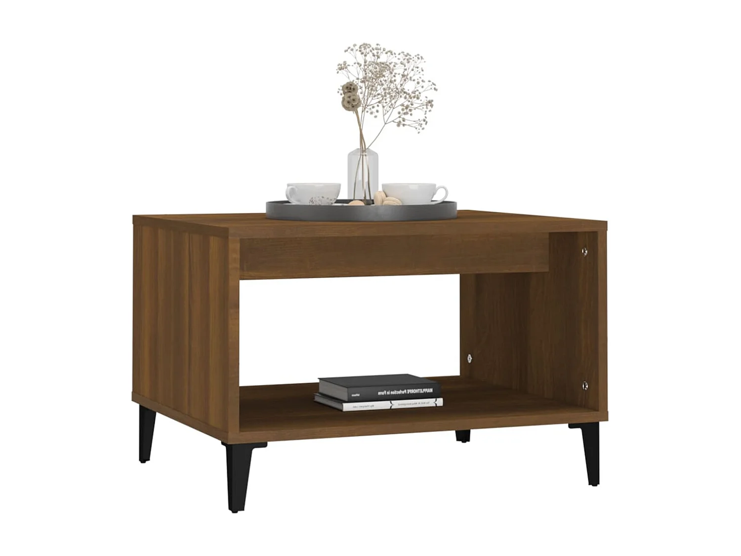 Table basse Chêne marron 60x50x40 cm Bois d'ingénierie
