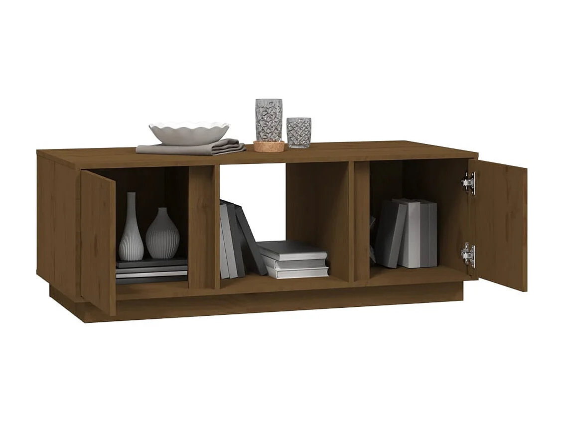 Couchtisch Honigbraun 110x50x40 cm Massivholz Kiefer