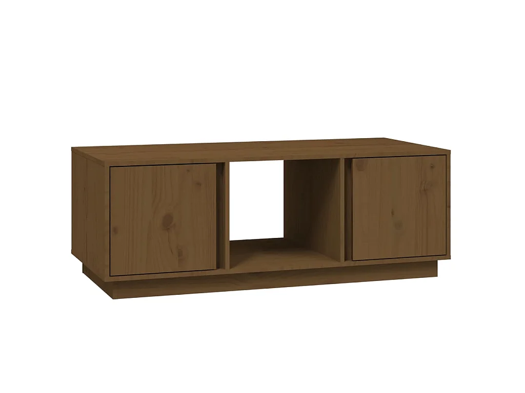 Couchtisch Honigbraun 110x50x40 cm Massivholz Kiefer