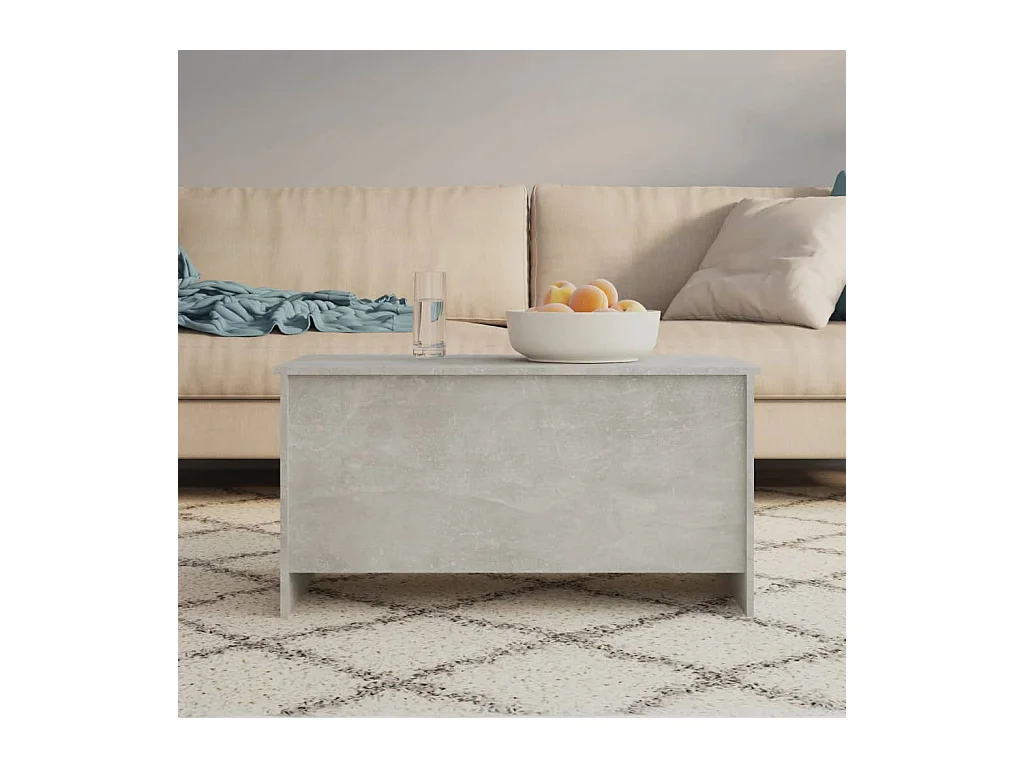 Couchtisch Betongrau 102x55,5x52,5 cm Holzwerkstoff
