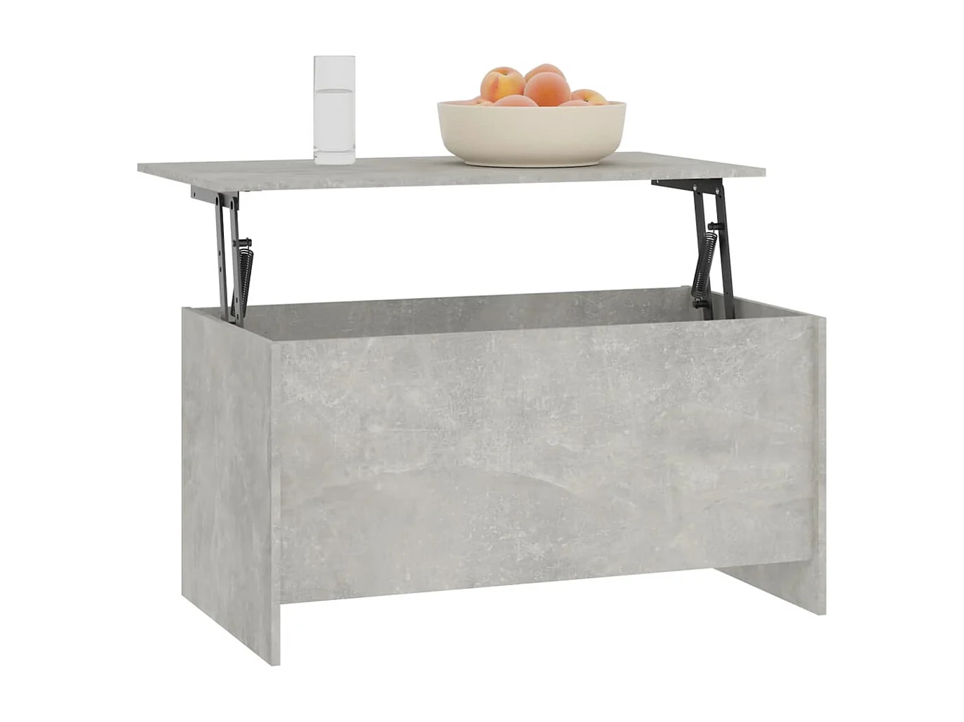 Salontafel 102x55,5x52,5 cm bewerkt hout betongrijs