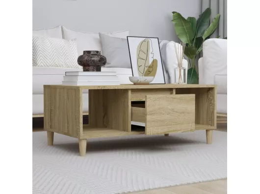 Kauf Unique Couchtisch Sonoma-Eiche 90x50x36,5 cm Holzwerkstoff