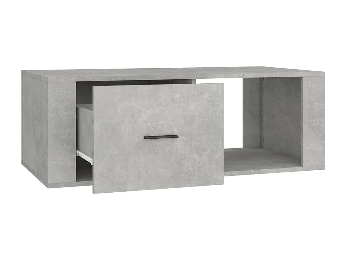 Table basse Gris béton 100x50,5x35 cm Bois d'ingénierie