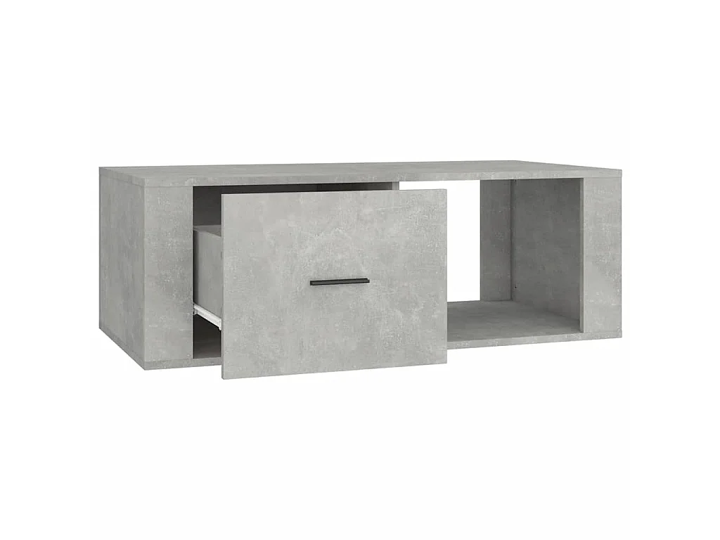 Salontafel 100x50,5x35 cm bewerkt hout betongrijs