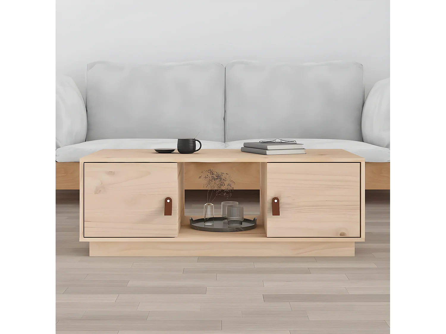 Table basse 100x50x35 cm Bois massif de pin