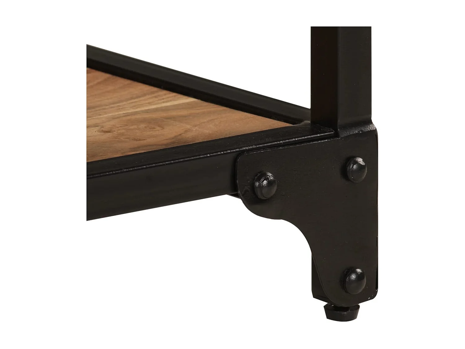 Tavolino da Salotto 90x45x35 cm in Legno Massello di Acacia