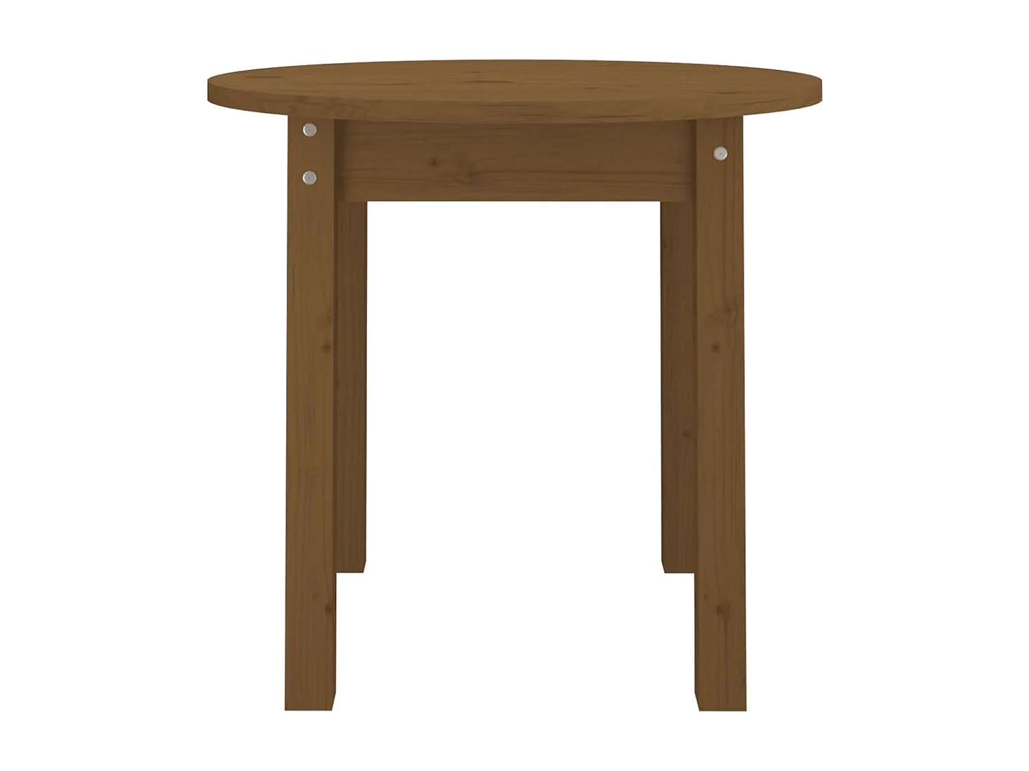 Table basse Marron miel Ø 45x40 cm Bois massif de pin