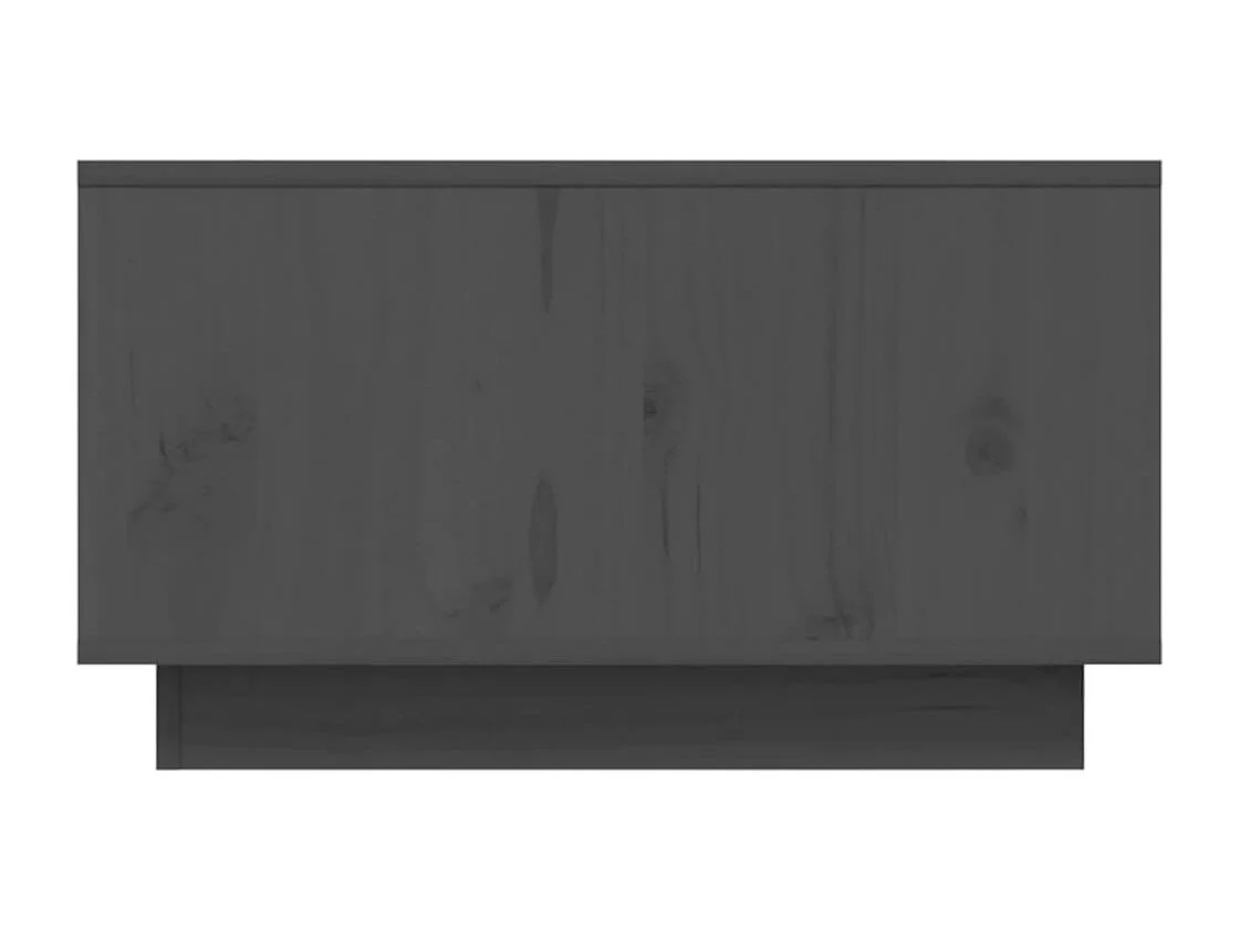 Couchtisch Grau 55x56x32 cm Massivholz Kiefer