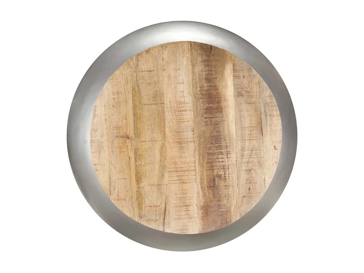 Table basse Gris 68x68x30 cm Bois de manguier solide