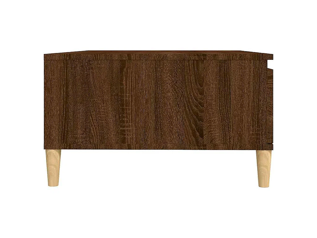 Table basse chêne marron 90x60x35 cm bois d'ingénierie