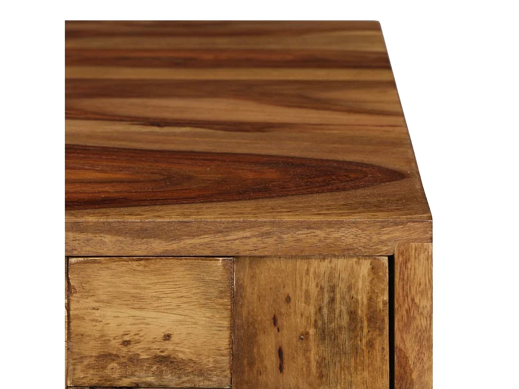 Mesa centro madeira acácia maciça c/ acabam. mel 110x50x37 cm