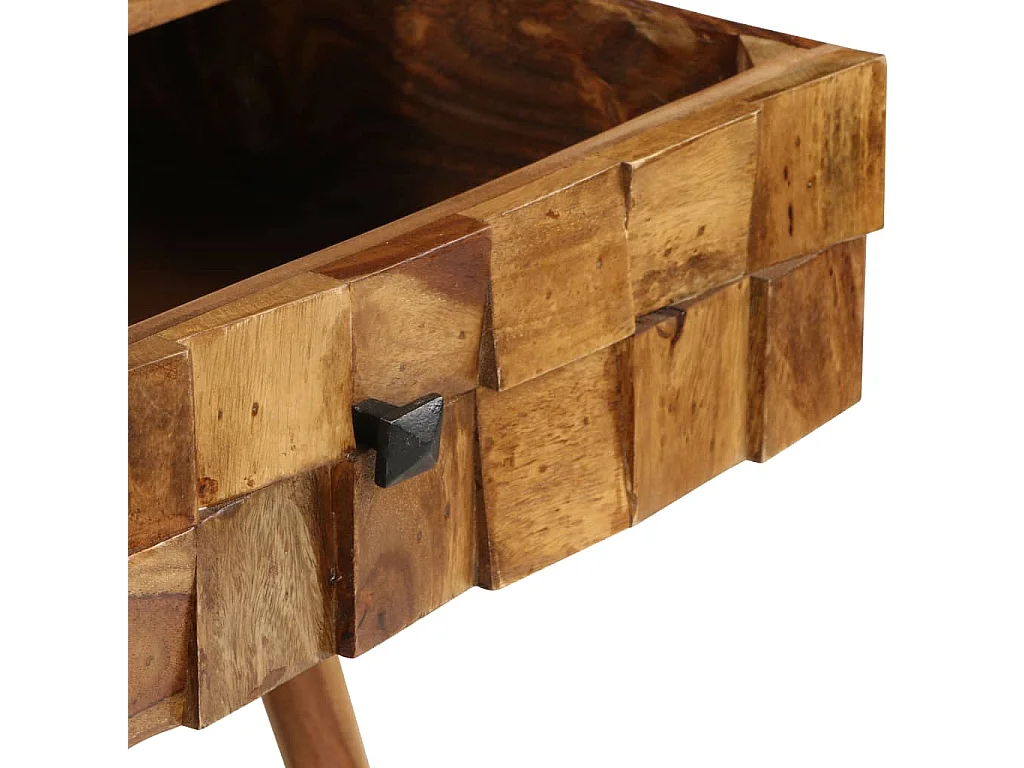 Mesa centro madeira acácia maciça c/ acabam. mel 110x50x37 cm