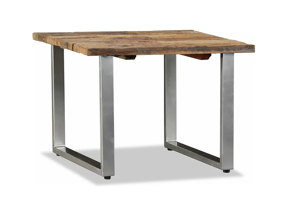 Table basse Bois de récupération massif 55x55x40 cm