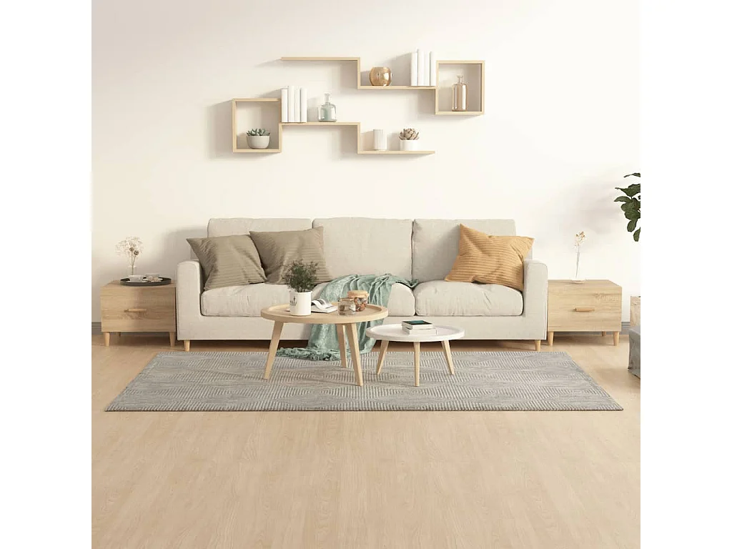 Mesas de centro 2 pcs 50x50x40cm deriv. madeira carvalho sonoma