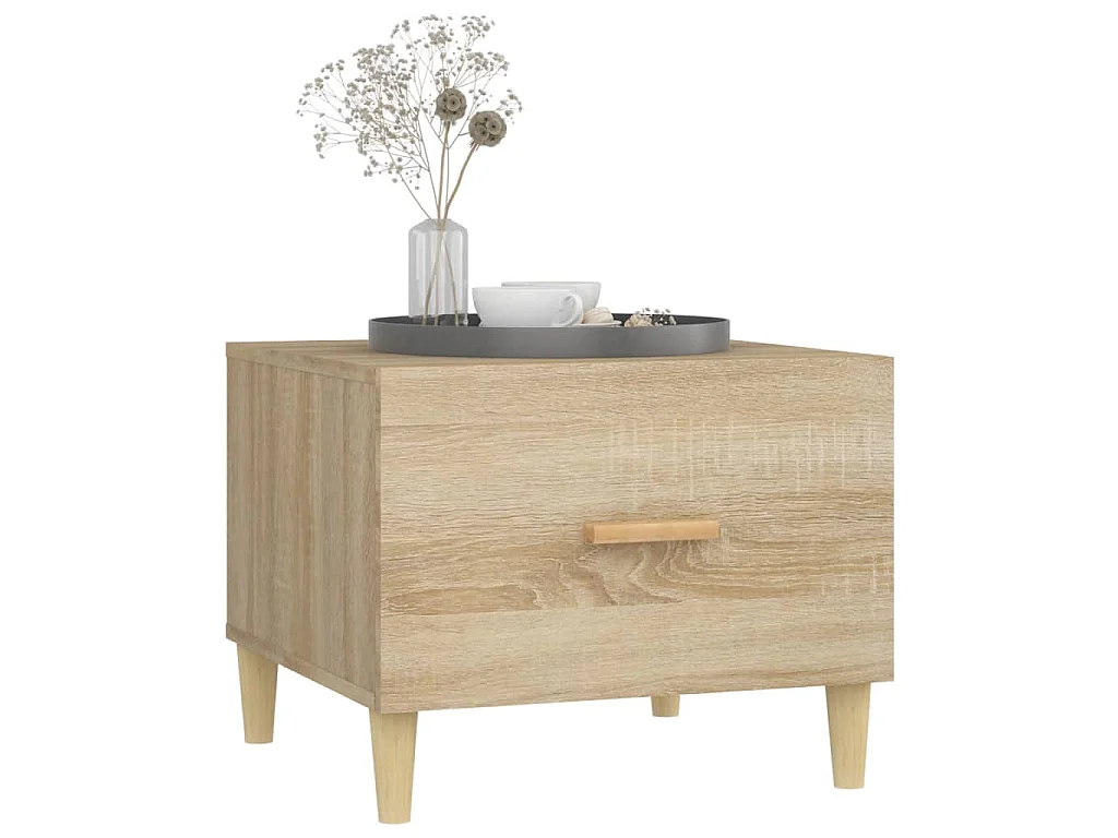 Couchtische 2 Stk. Sonoma-Eiche 50x50x40 cm Holzwerkstoff