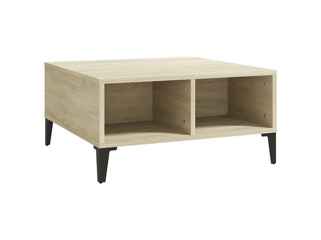 Tavolino da Salotto Rovere Sonoma 60x60x30 cm Legno Multistrato
