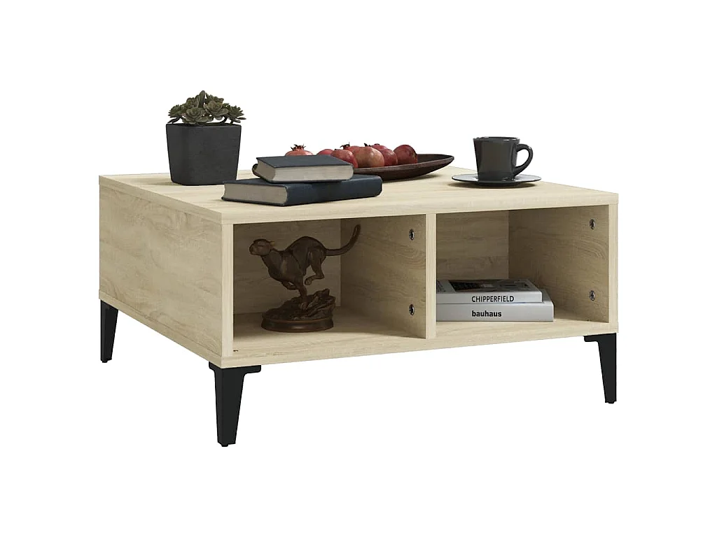 Couchtisch Sonoma-Eiche 60x60x30 cm Holzwerkstoff