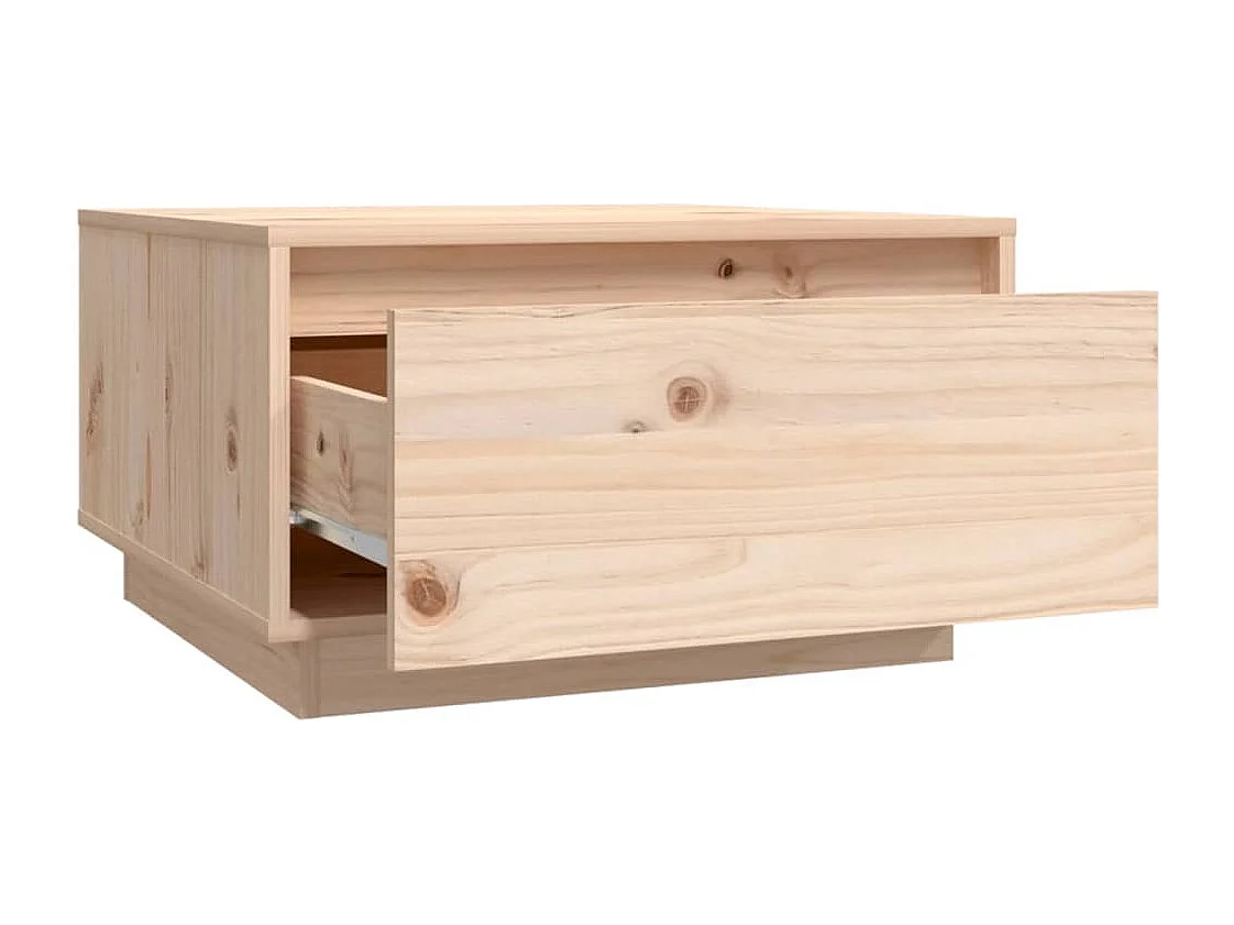 Couchtisch 55x56x32 cm Massivholz Kiefer