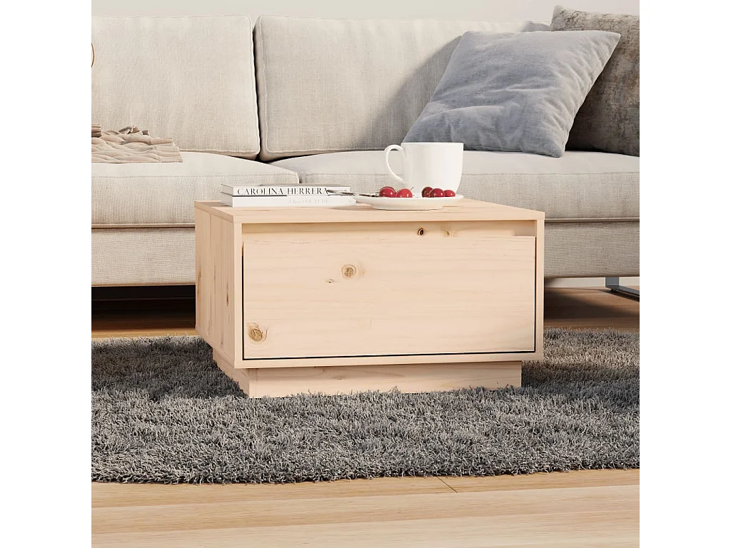 Salontafel 55x56x32 cm massief grenenhout