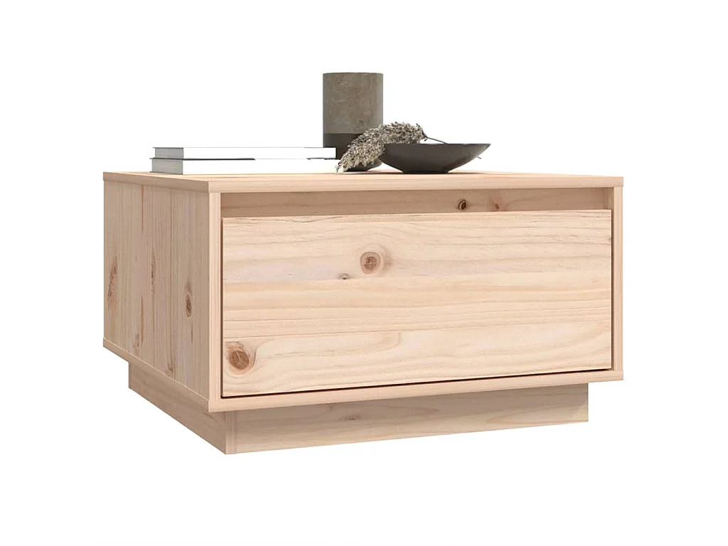 Salontafel 55x56x32 cm massief grenenhout