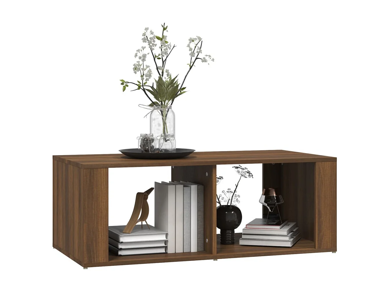 Tavolino da Salotto Rovere Marrone100x50x36cm Legno Multistrato