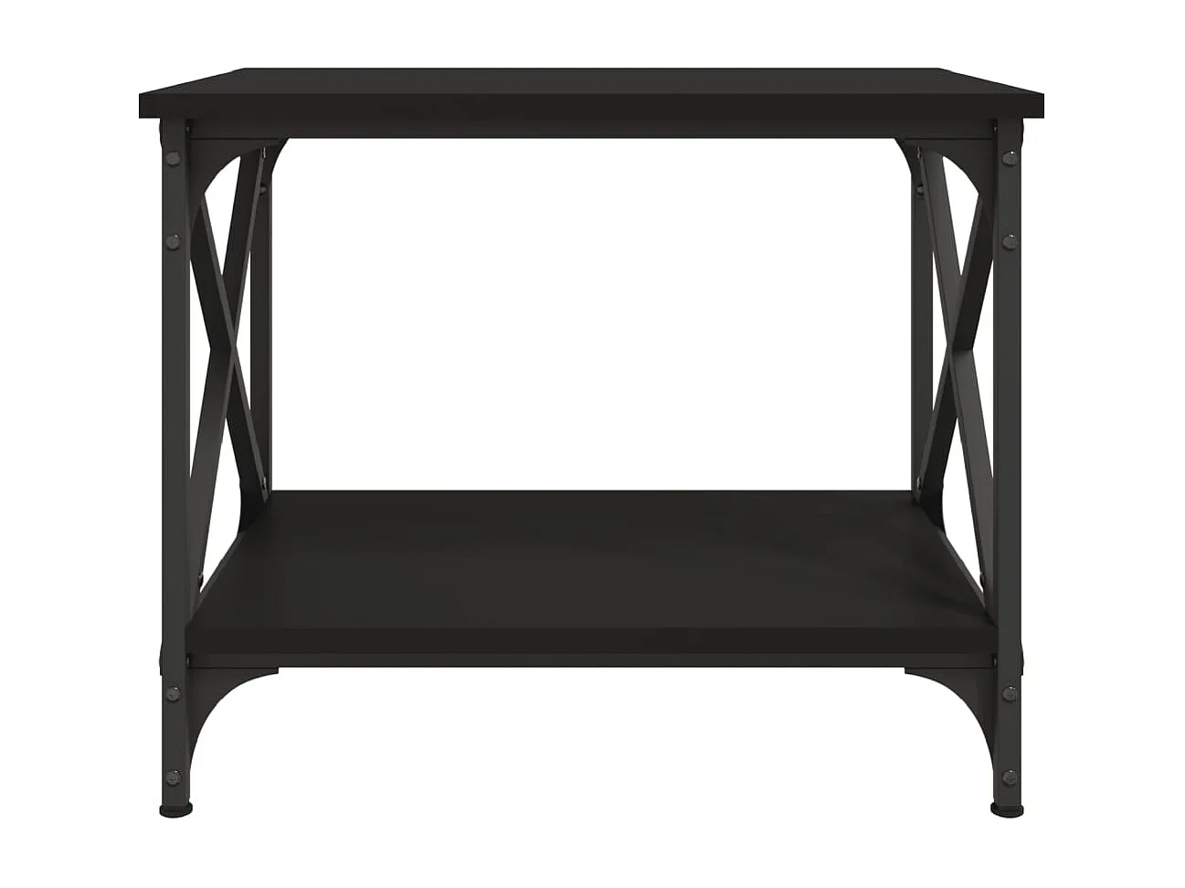 Table d'appoint Noir 55x38x45 cm Bois d'ingénierie