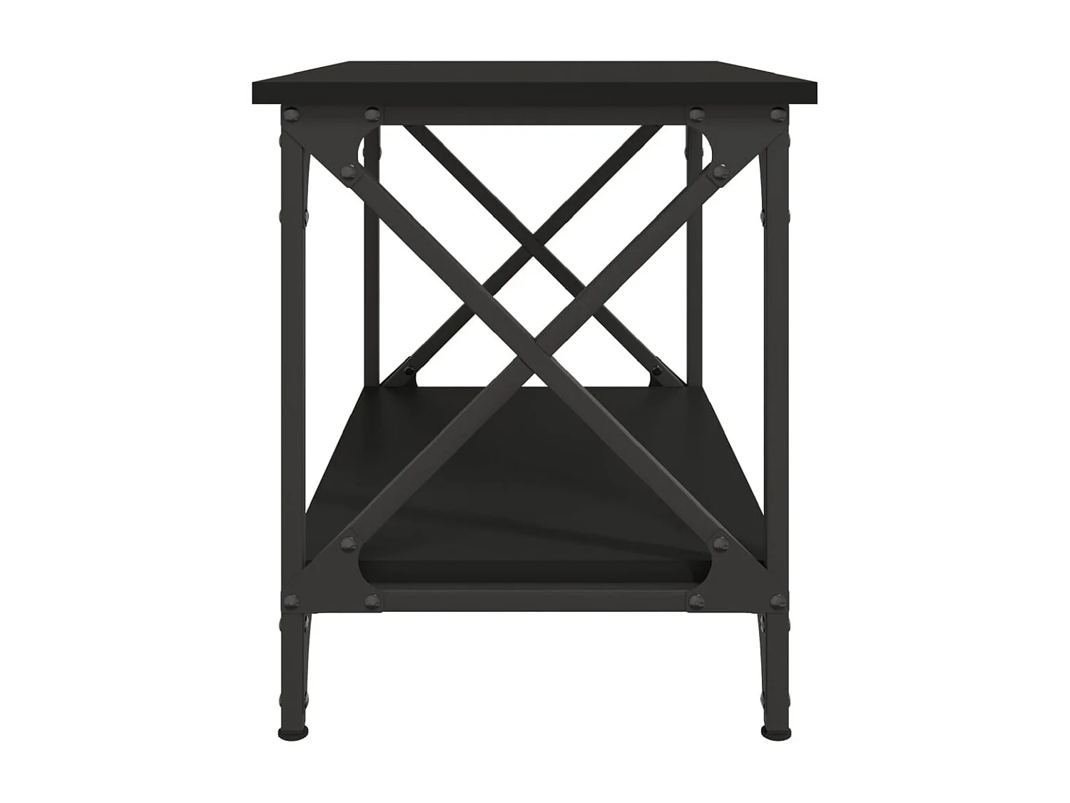 Table d'appoint Noir 55x38x45 cm Bois d'ingénierie