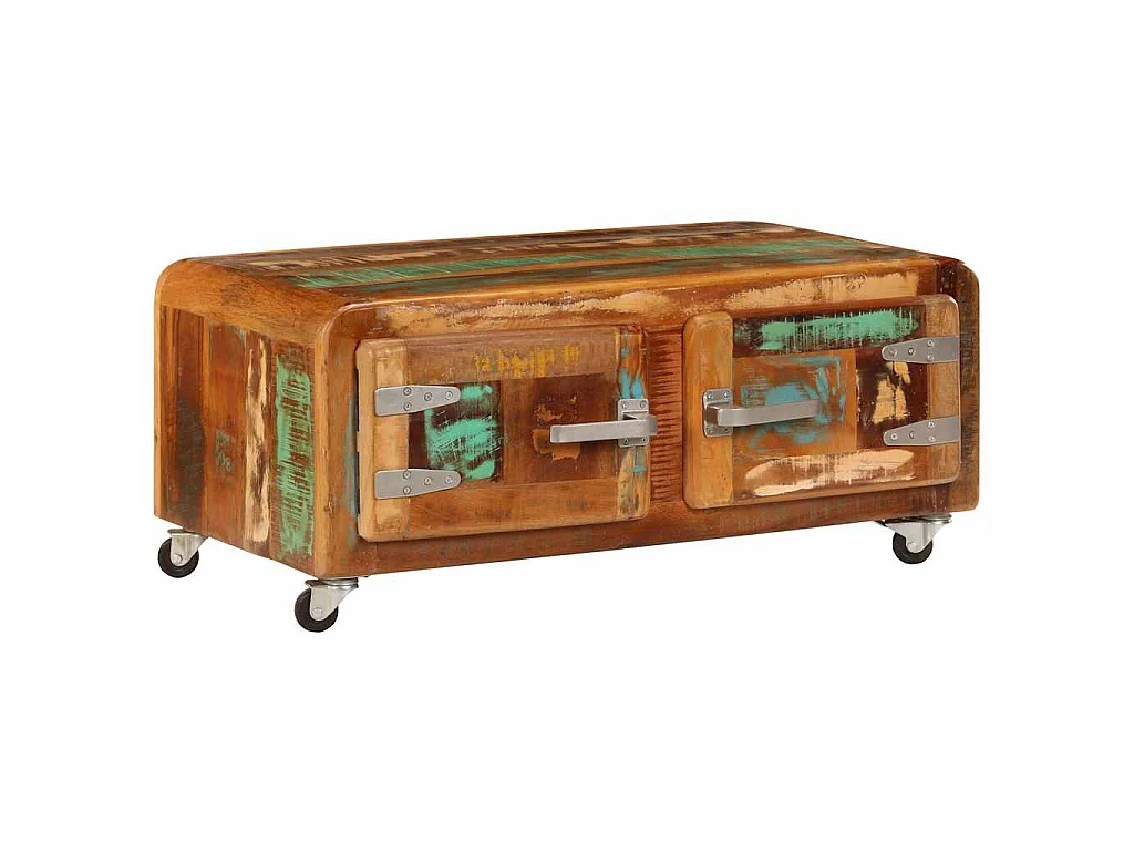 Table basse 85x55x40 cm Bois de récupération massif