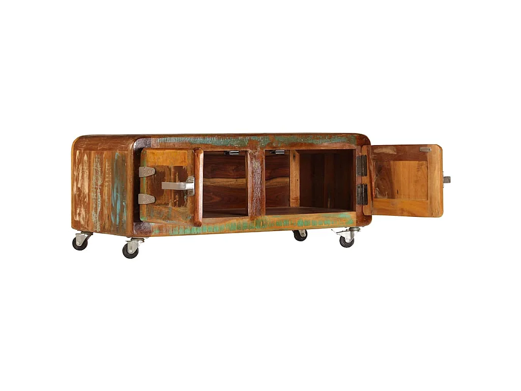 Table basse 85x55x40 cm Bois de récupération massif