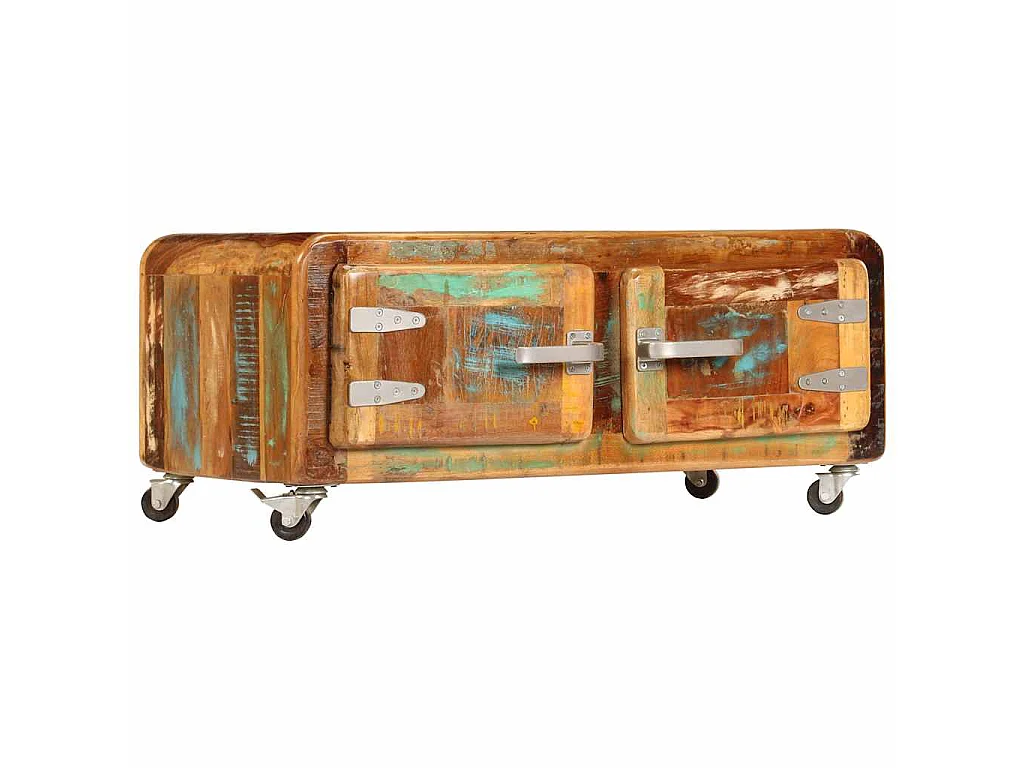 Table basse 85x55x40 cm Bois de récupération massif