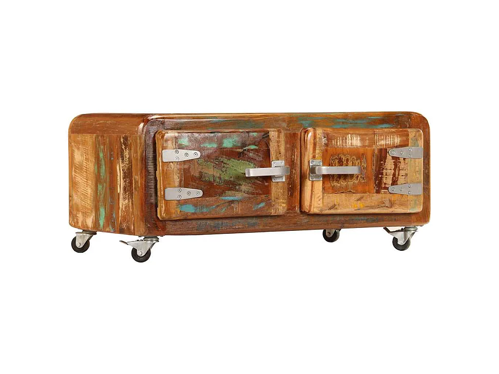 Table basse 85x55x40 cm Bois de récupération massif