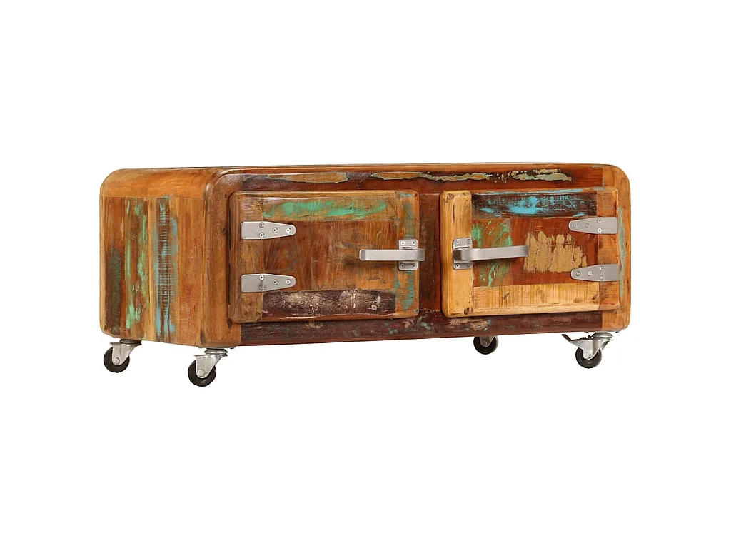 Table basse 85x55x40 cm Bois de récupération massif