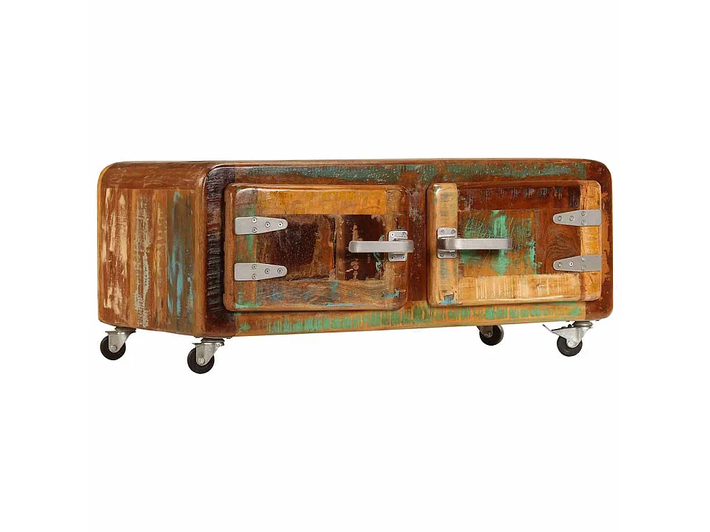 Table basse 85x55x40 cm Bois de récupération massif