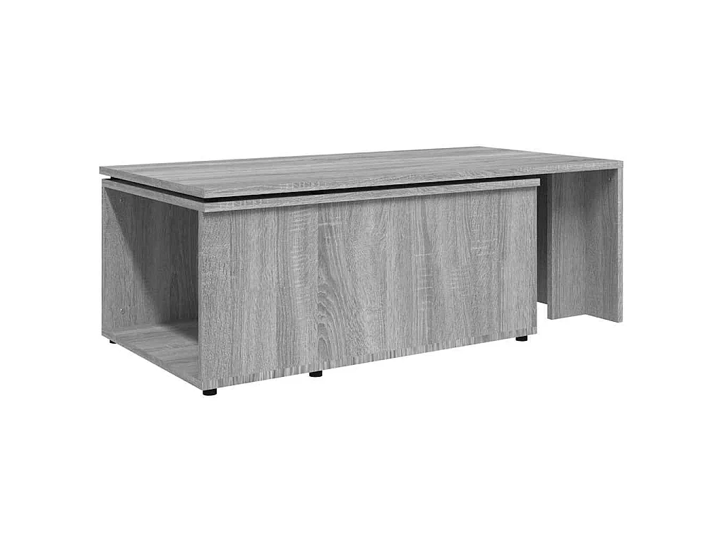 Table basse Sonoma gris 150x50x35 cm Bois d'ingénierie