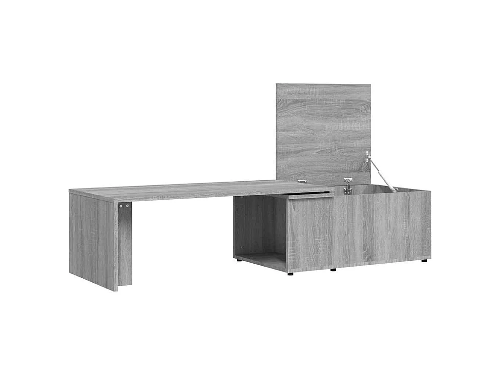Table basse Sonoma gris 150x50x35 cm Bois d'ingénierie