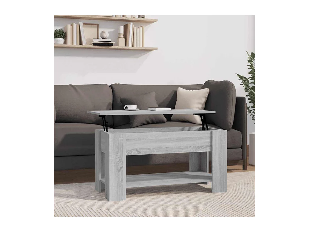 Couchtisch Grau Sonoma 101x49x52 cm Holzwerkstoff