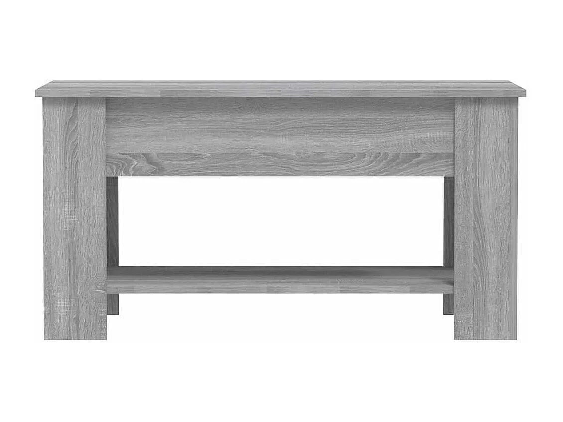 Table basse Sonoma gris 101x49x52 cm Bois d'ingénierie