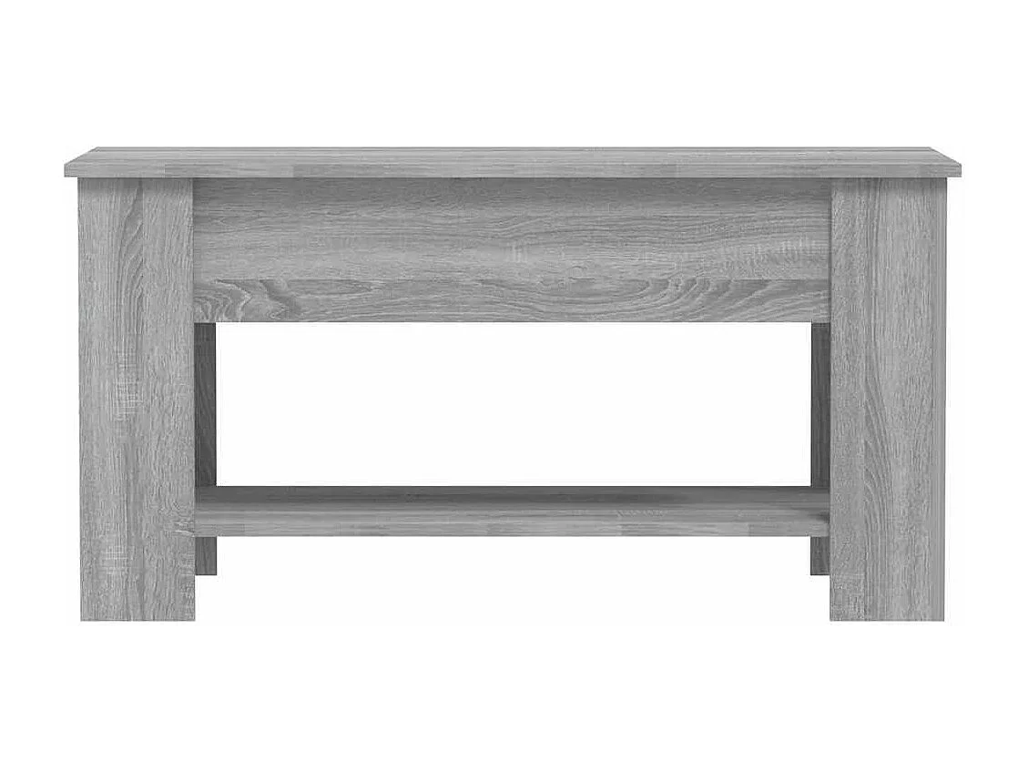 Table basse Sonoma gris 101x49x52 cm Bois d'ingénierie