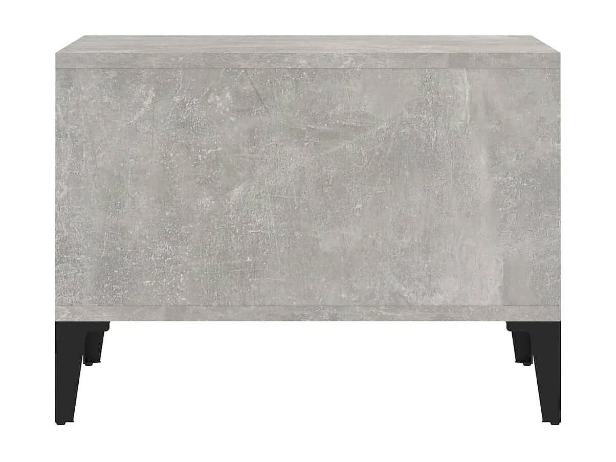 Salontafel 60x50x36,5 cm bewerkt hout betongrijs