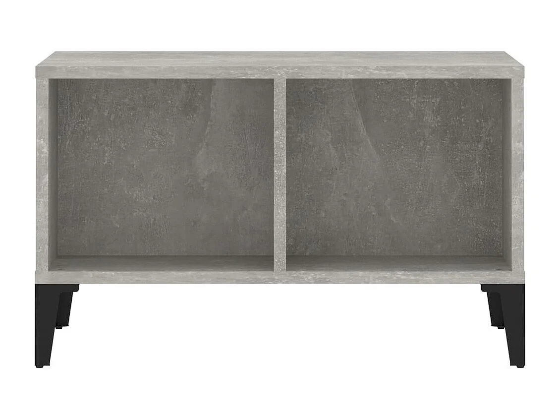 Table basse Gris béton 60x50x36,5 cm Bois d'ingénierie