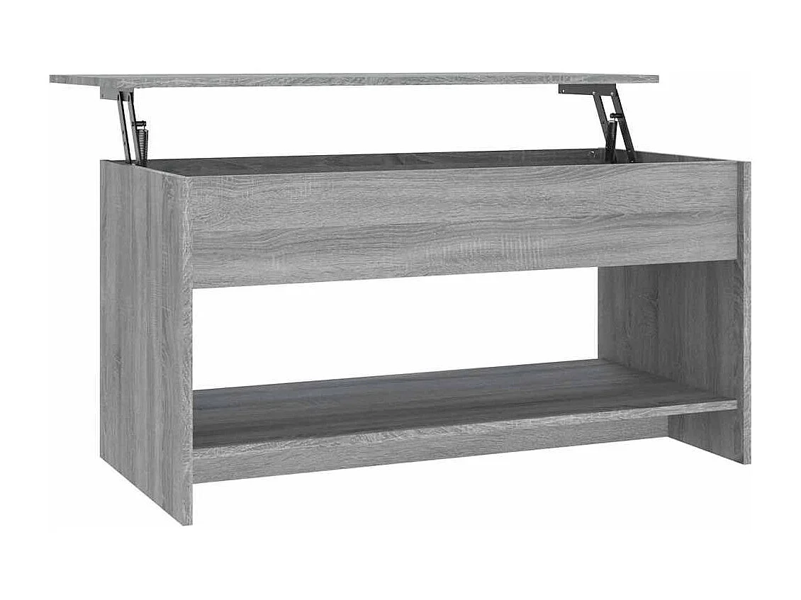Salontafel 102x50x52,5 cm bewerkt hout grijs sonoma eikenkleur