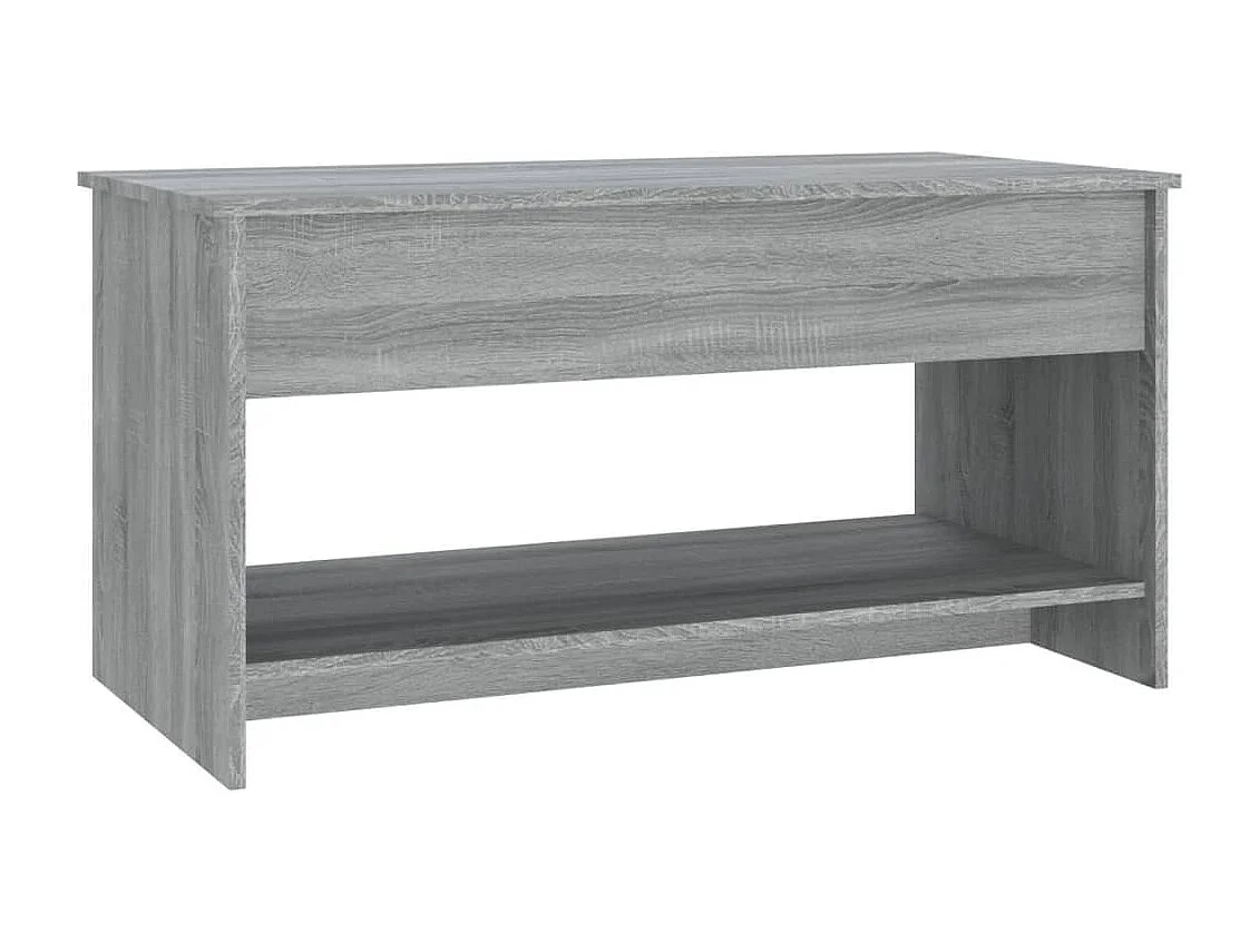Salontafel 102x50x52,5 cm bewerkt hout grijs sonoma eikenkleur