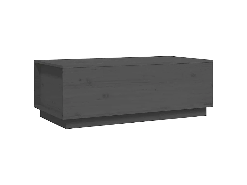 Salontafel 100x50x35 cm massief grenenhout grijs