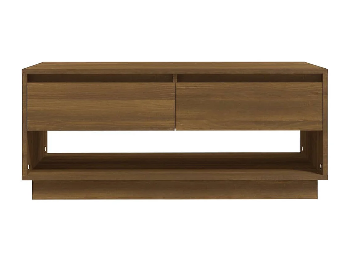 Table basse Chêne marron 102,5x55x44 cm Bois d'ingénierie