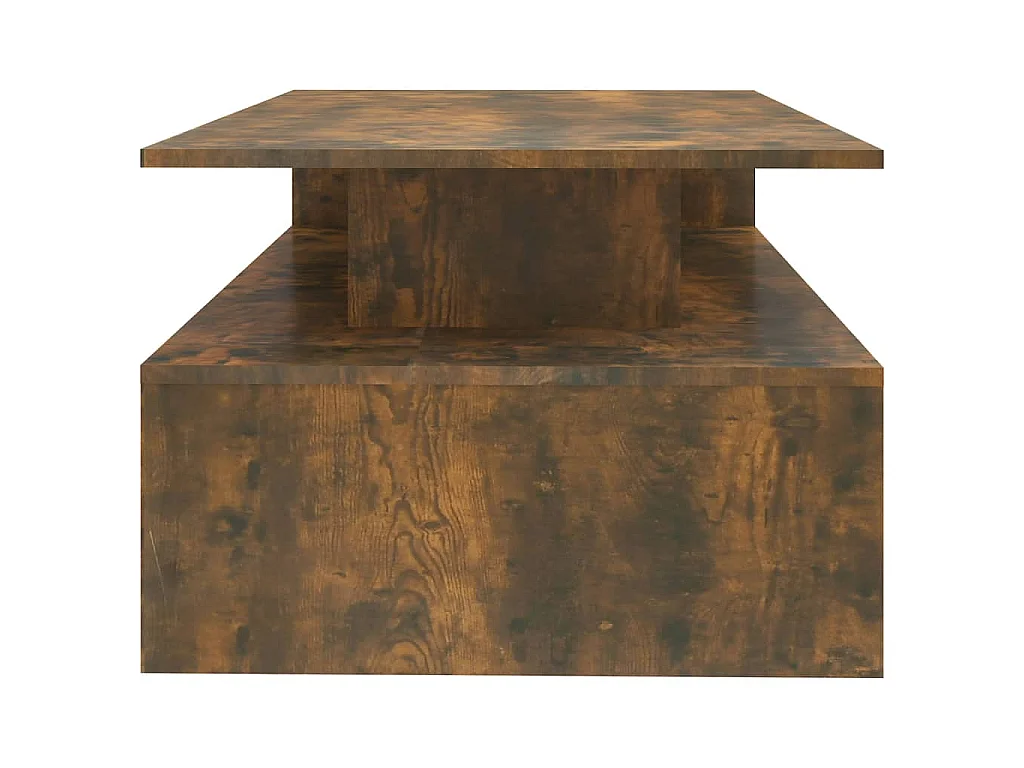 Tavolino da Salotto Rovere Fumo 90x60x42,5 cm Legno Multistrato