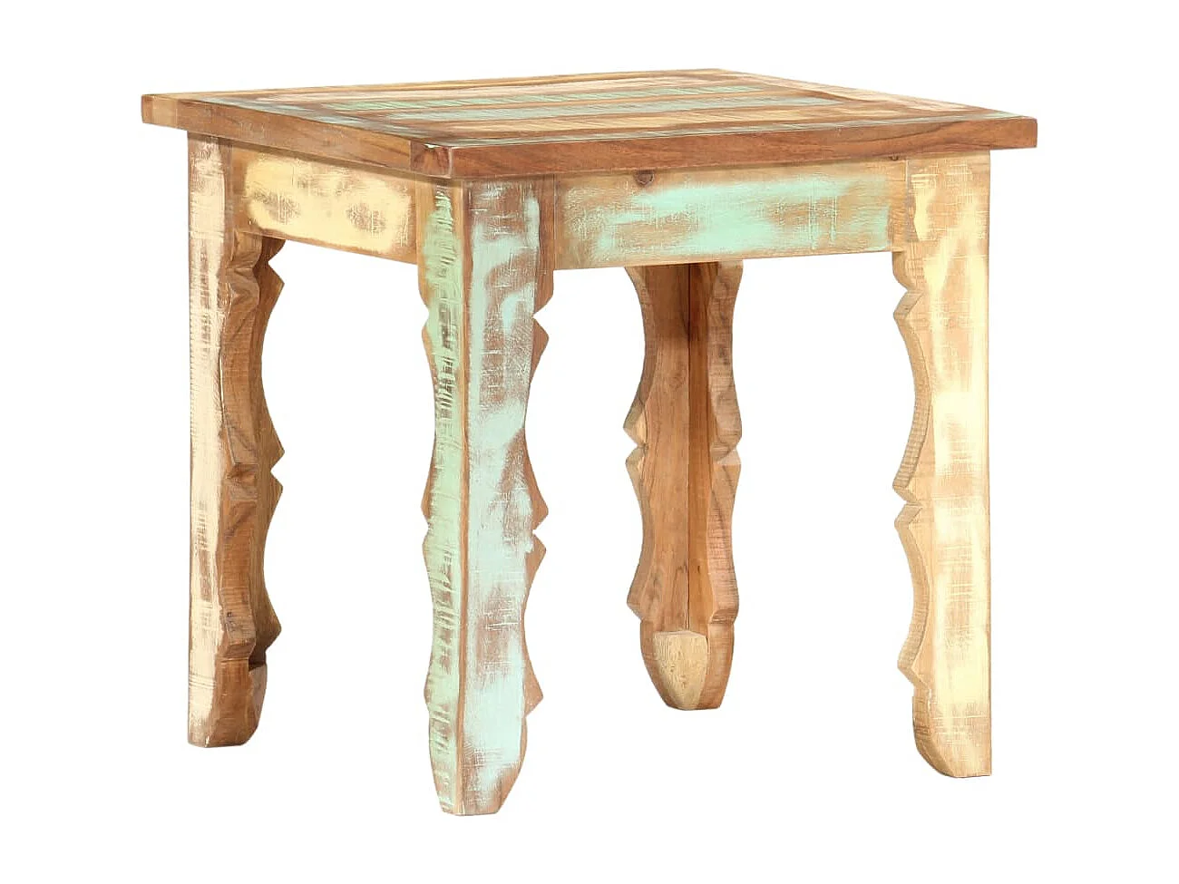 Couchtisch 40×40×40 cm Recyceltes Massivholz