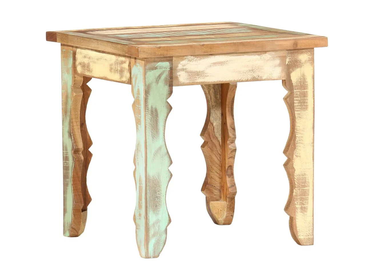 Couchtisch 40×40×40 cm Recyceltes Massivholz