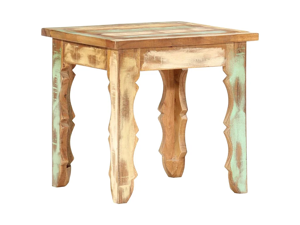 Couchtisch 40×40×40 cm Recyceltes Massivholz