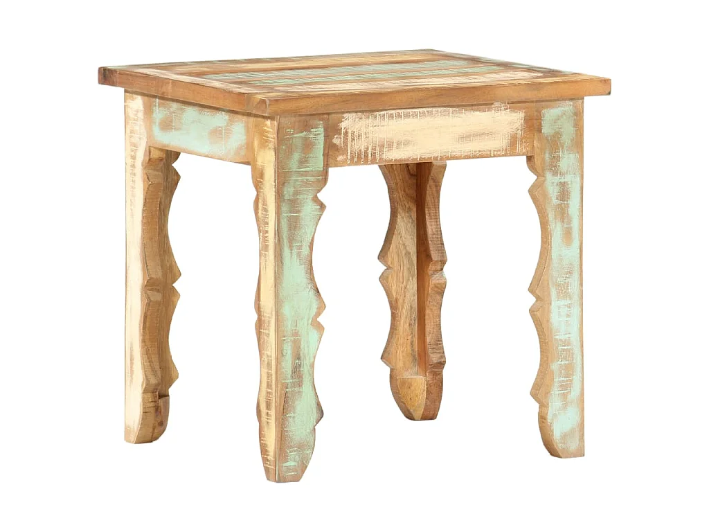 Couchtisch 40×40×40 cm Recyceltes Massivholz