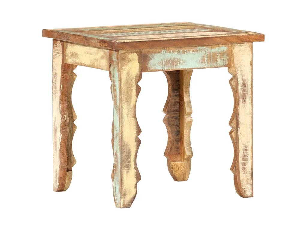 Couchtisch 40×40×40 cm Recyceltes Massivholz